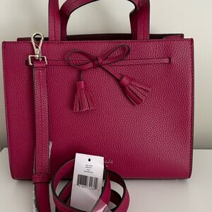 Kate Spade burgundy Leather Tote Hayes Bag